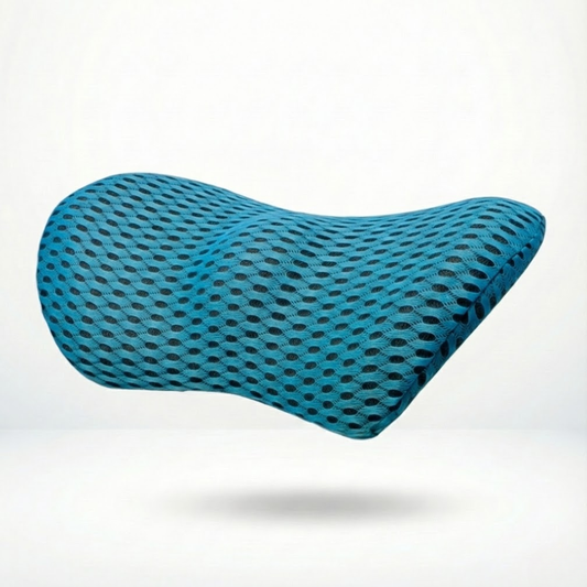 Korper™ Lumbar Support Pillow - Orthopedic Memory Foam - Mesh Back Support Car Cushion
