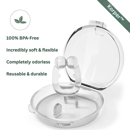 Korper™ Anti Snoring Nose Clip - Reusable Nasal Dilator for Better Airflow