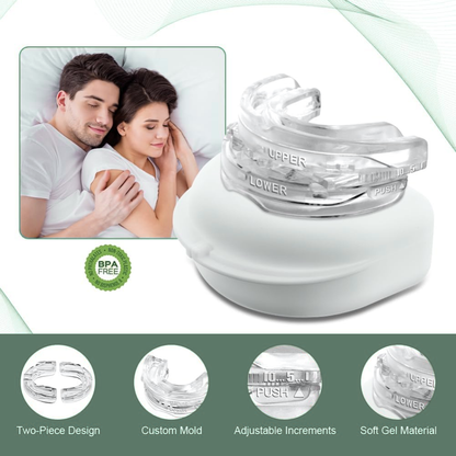 Korper™ Adjustable Anti-Snoring Mouthpiece - Custom Moldable Night Guard