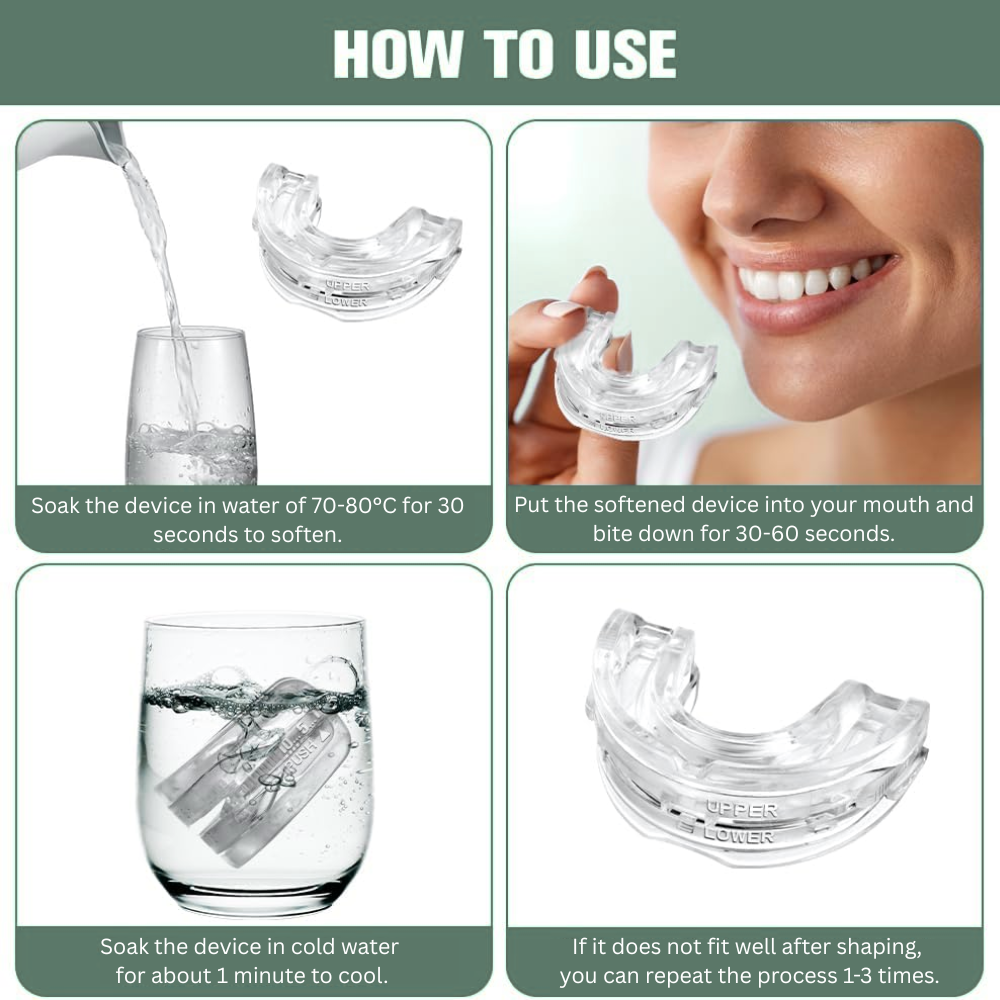 Korper™ Adjustable Anti-Snoring Mouthpiece - Custom Moldable Night Guard