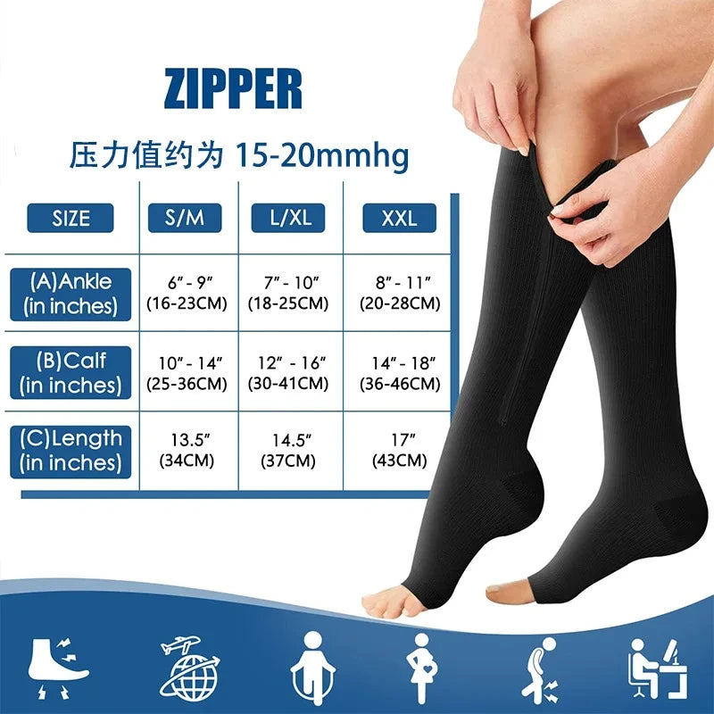 Korper™ Zipper Compression Socks