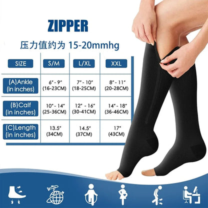 Korper™ Zipper Compression Socks