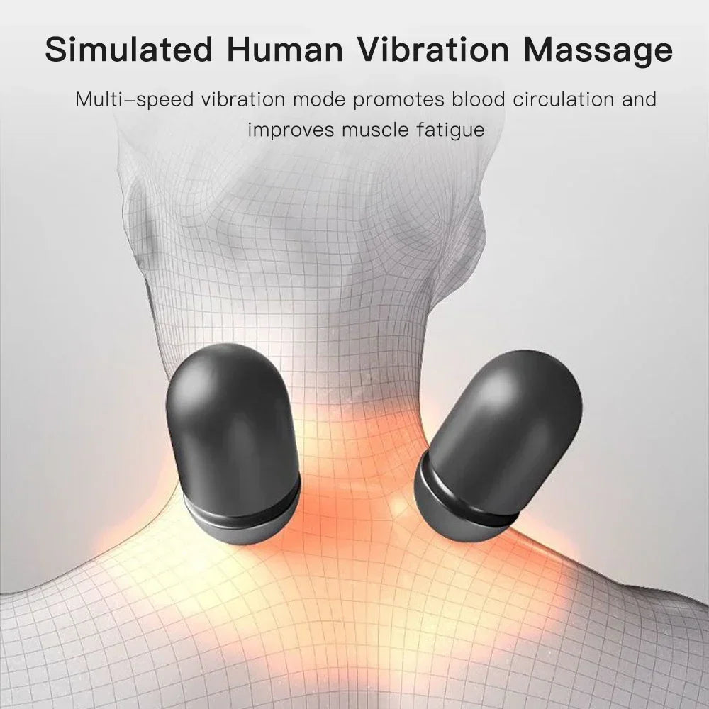 Korper™ Orthopedic Neck Massage Pillow - Cervical Stretcher - Heating Vibration