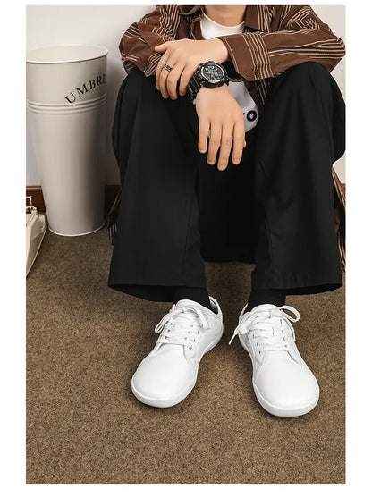 Korper™ Leather Optic Wide Toe Box Barefoot Shoes Unisex | Relieve Foot Pain