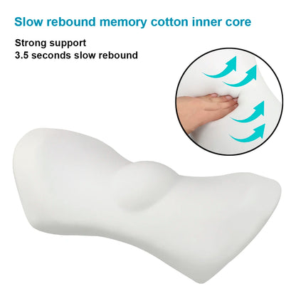 Korper™ Lumbar Support Pillow - Orthopedic Memory Foam - Mesh Back Support Car Cushion