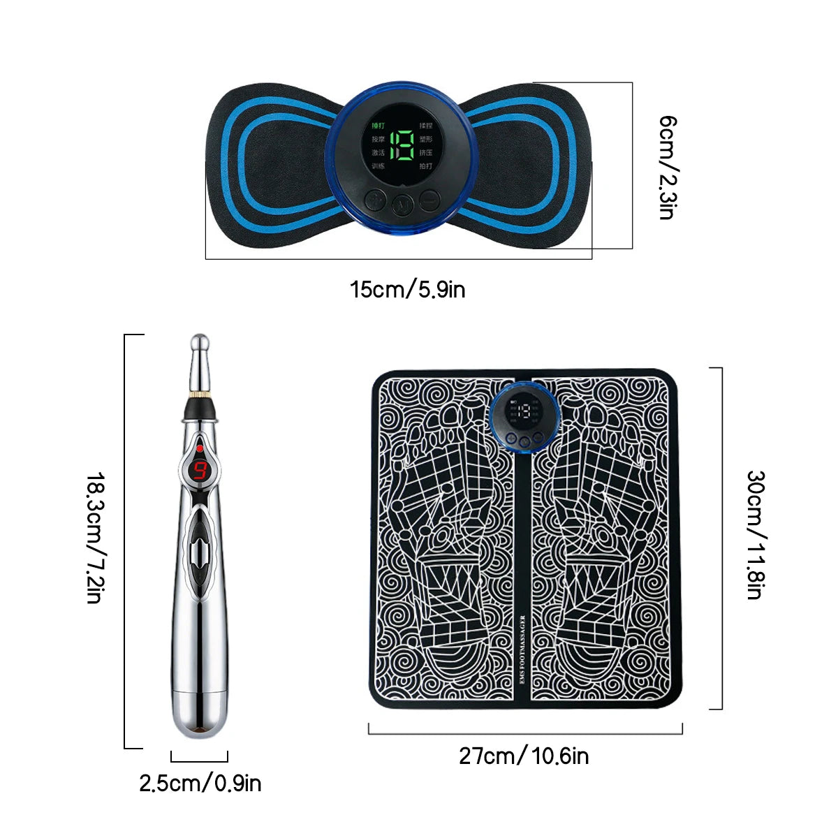 Korper™ Electric Foot Massager - EMS-Stimulator Mat