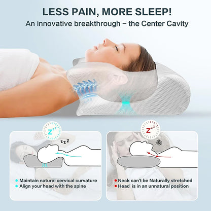 Korper™ Contoured Support Pillow - Orthopedic Memory Foam