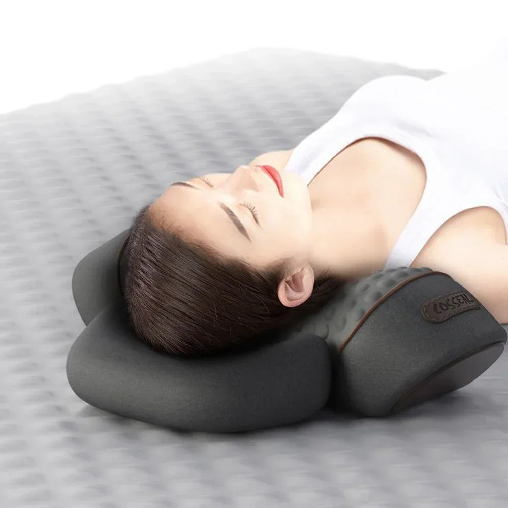 Korper™ Orthopedic Neck Massage Pillow - Cervical Stretcher - Heating Vibration