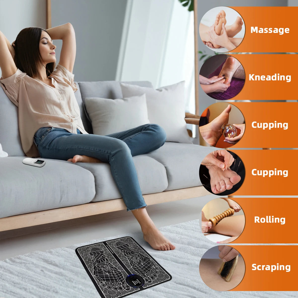 Korper™ Electric Foot Massager - EMS-Stimulator Mat