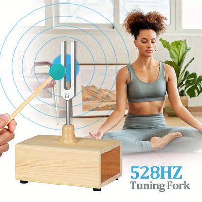 Korper™ Therapeutic Tuning Fork - With Resonant Box - Sound Therapy Meditation and Relaxation