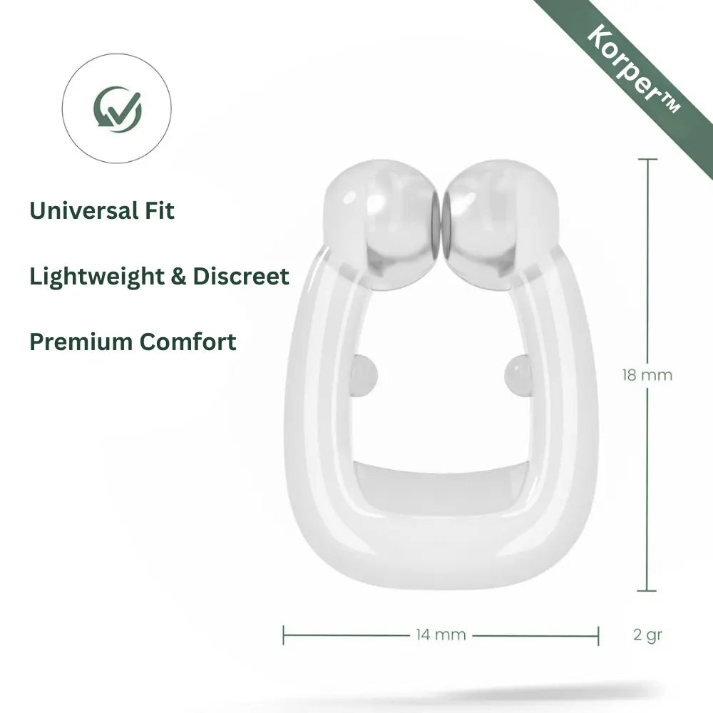 Korper™ Anti Snoring Nose Clip - Reusable Nasal Dilator for Better Airflow