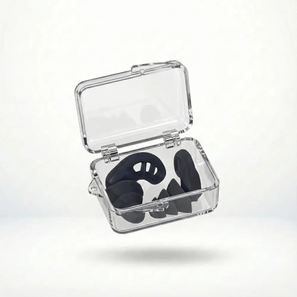 Korper™ 3-Layer Silicone Earplugs for Sleeping  - Reusable Noise Reduction Plugs for Sleeping, Focus & Travel