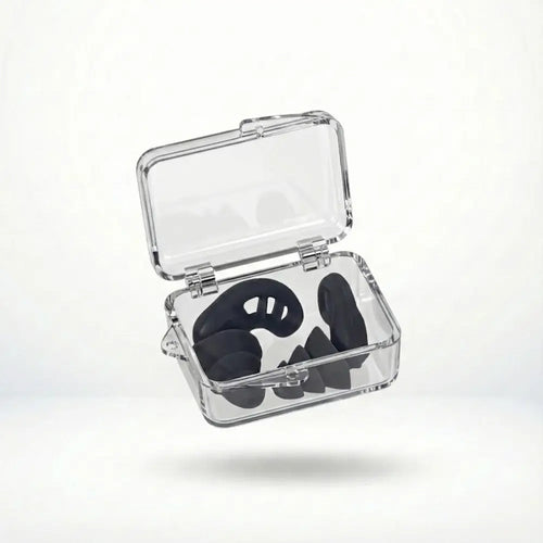 Korper™ 3-Layer Silicone Earplugs for Sleeping  - Reusable Noise Reduction Plugs for Sleeping, Focus & Travel