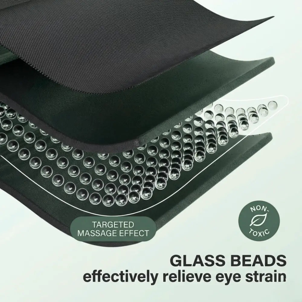 Korper™ Weighted Sleep Mask - Adjustable Gravity Bead Eye Mask for Deep Relaxation